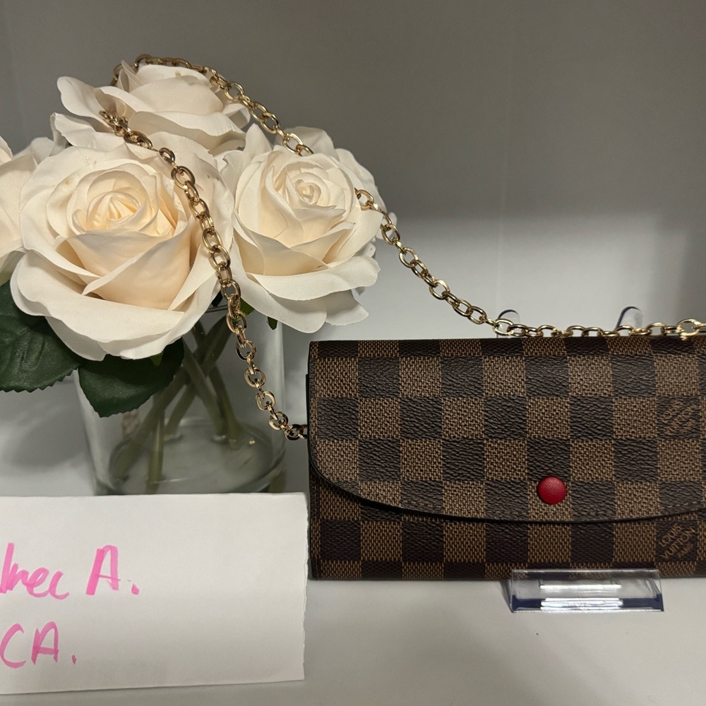 Louis Vuitton Damier Ebene Emilie Wallet